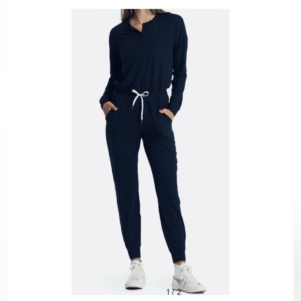 Vuori Women’s Henley Style Long Sleeve Romper